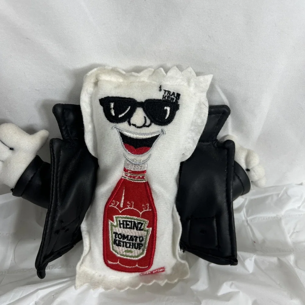 Heinz Ketchup Collectable Leader Of The Packets Cool‎ Leather Jacket Plush